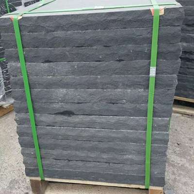 Natural Black Sandstone Tile For Wall Cladding